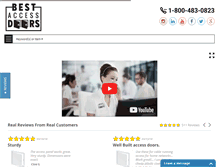 Tablet Screenshot of bestaccessdoors.com